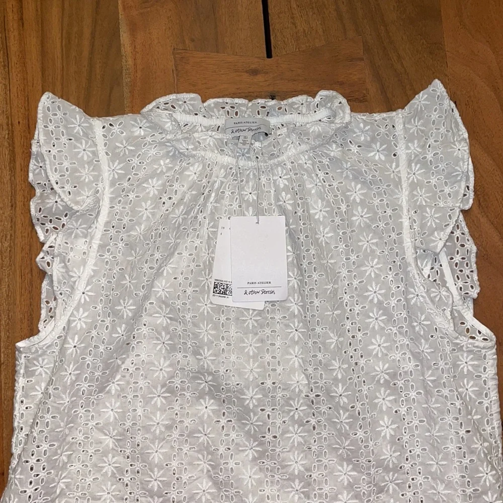 & Other Stories US 6 White Blouse NWT - Picture 2 of 6